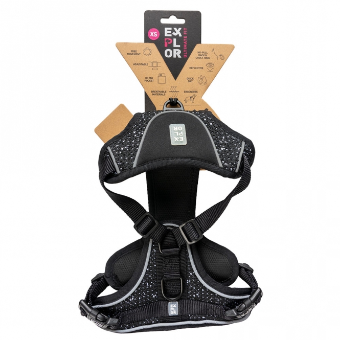 Duvoplus EXPLOR Ultimate Fit No-Pull-Geschirr - granite black - M - 40-49cm - 49-65cm – Bild 3
