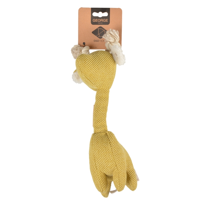 D&D Hundespielzeug George Chenille - gelb – Bild 3