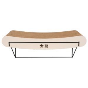 D&D gebogenes Wandregal aus Pappe David - braun/beige