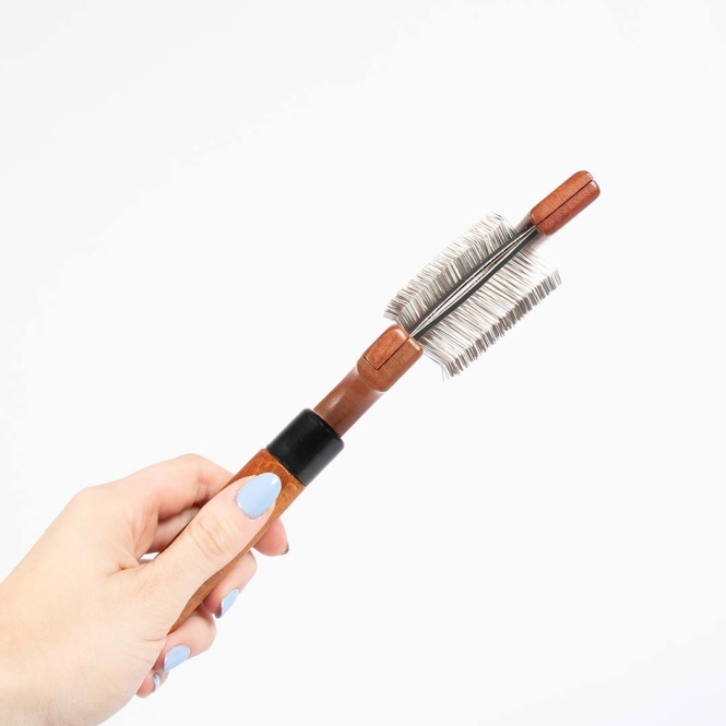 EBI Noir Japandi flexible Duo-Slickerbürste – Bild 3