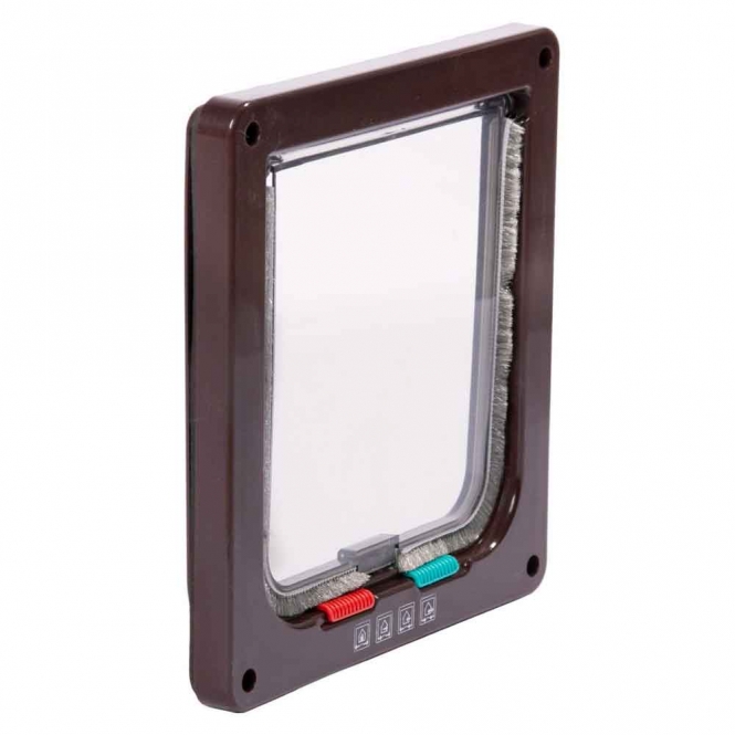 Karlie Flamingo Katzentür Porta 4-Wege-Verschluss - Weiß – Bild 3