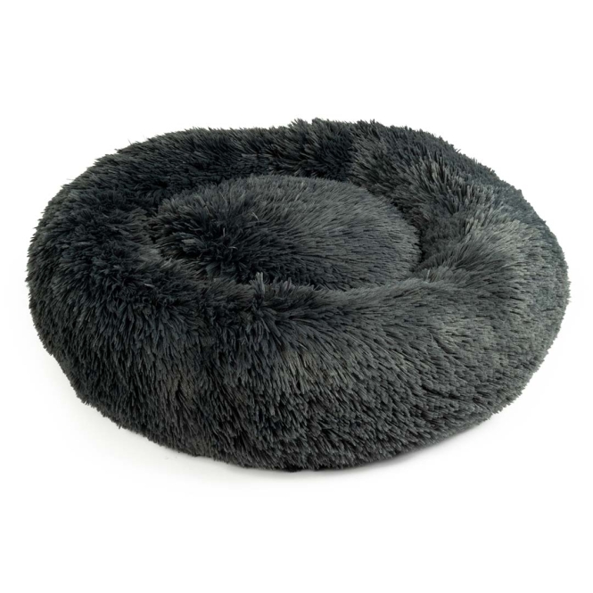 Duvoplus Donutbett Snug - dunkelgrau - XL - 100x100x18cm