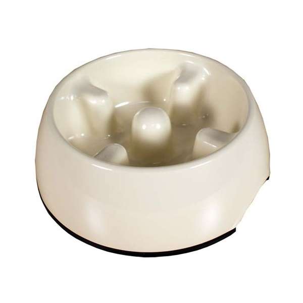 DOGIT Go-Slow Anti-Schling-Napf Weiss 300 ml – Bild 3