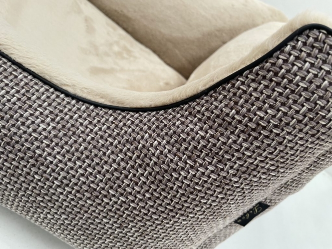 Lebon Hundebett Louis PLUS - Braun - 80 x 60 cm – Bild 3