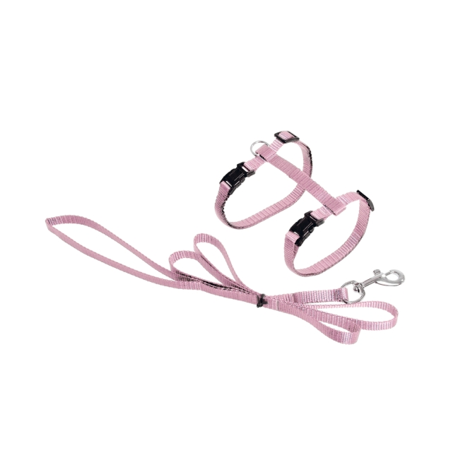 Karlie ASP Katzengeschirr mit Leine - Rosa